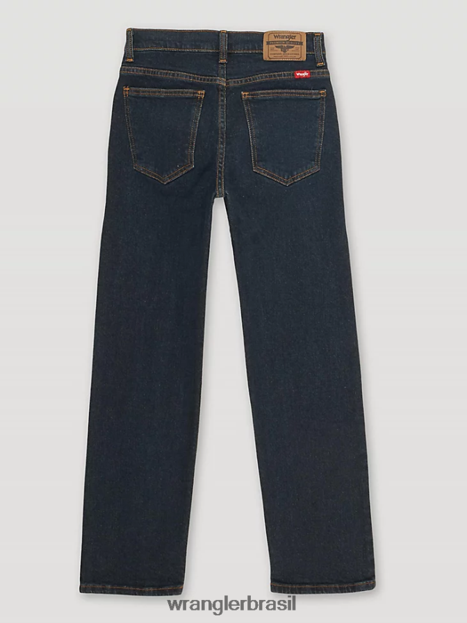 Wrangler calça jeans cinco estrelas flex reta noite escura (5wnlwdt) Rapazes roupas 00LN6N1001