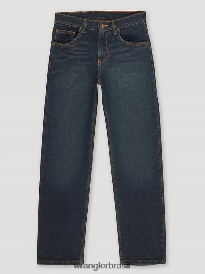 Wrangler calça jeans cinco estrelas flex reta noite escura (5wnlwdt) Rapazes roupas 00LN6N1001