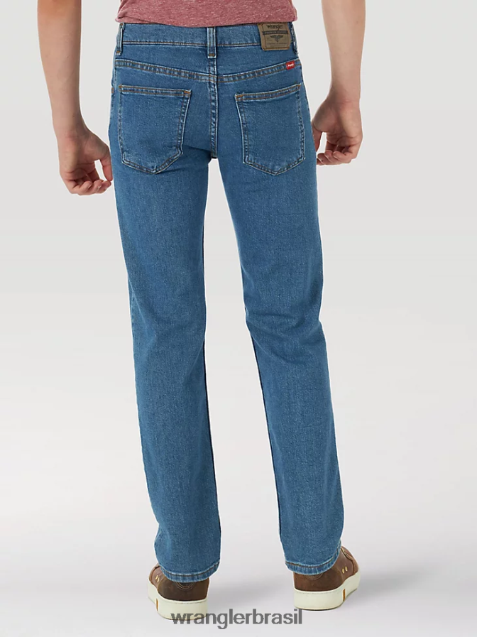Wrangler calça jeans cinco estrelas flex reta índigo verdadeiro (5wnbwtd) Rapazes roupas 00LN6N954