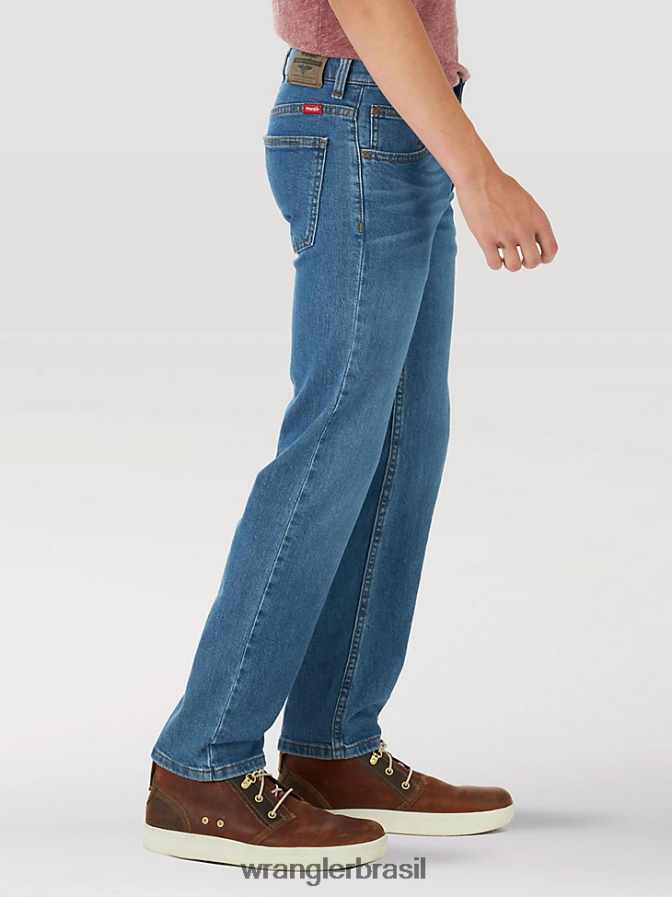 Wrangler calça jeans cinco estrelas flex reta índigo verdadeiro (5wnbwtd) Rapazes roupas 00LN6N954