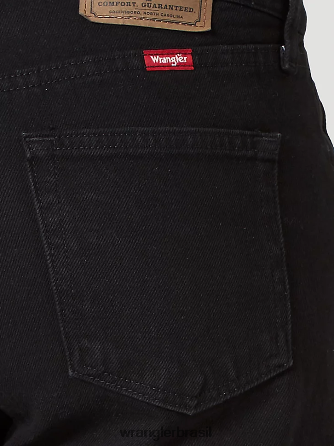 Wrangler calça jeans cinco estrelas premium com ajuste relaxado negro de carvão (97601cb) homens roupas 00LN6N87