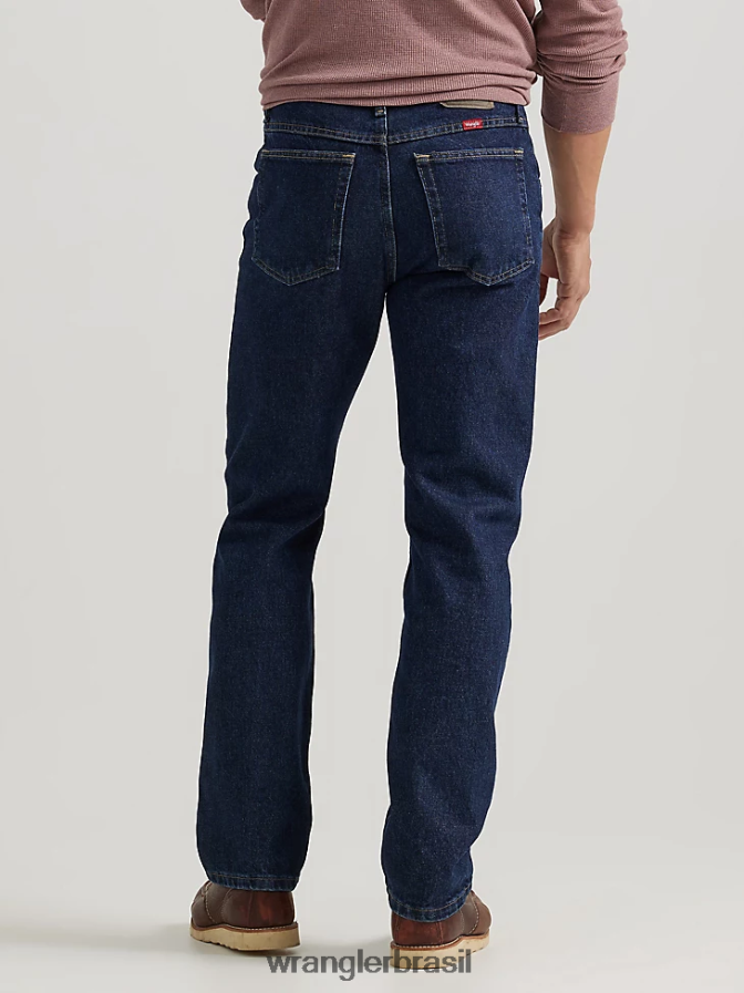 Wrangler calça jeans cinco estrelas premium denim regular fit enxágue à meia-noite (96501mr) homens roupas 00LN6N93