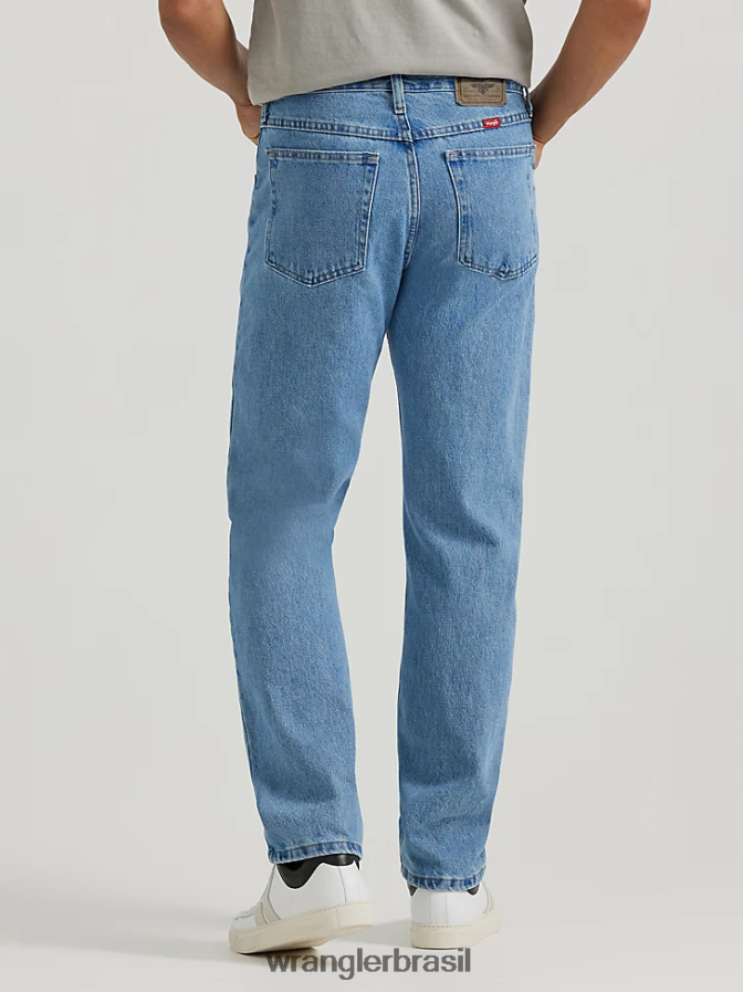 Wrangler calça jeans cinco estrelas premium denim regular fit lavagem de pedra (96501sl) homens roupas 00LN6N90