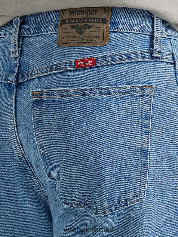 Wrangler calça jeans cinco estrelas premium denim regular fit lavagem de pedra (96501sl) homens roupas 00LN6N90