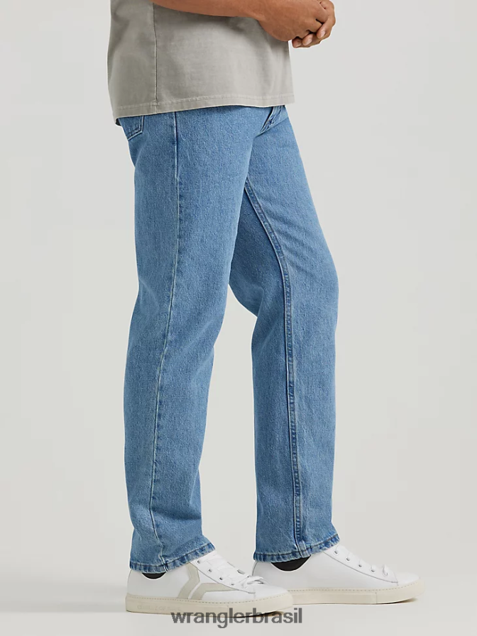 Wrangler calça jeans cinco estrelas premium denim regular fit lavagem de pedra (96501sl) homens roupas 00LN6N90