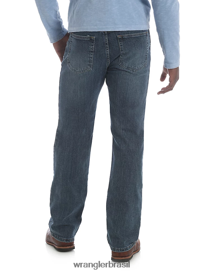 Wrangler calça jeans cinco estrelas premium performance series regular fit cascalho (96cfvgv) homens roupas 00LN6N71