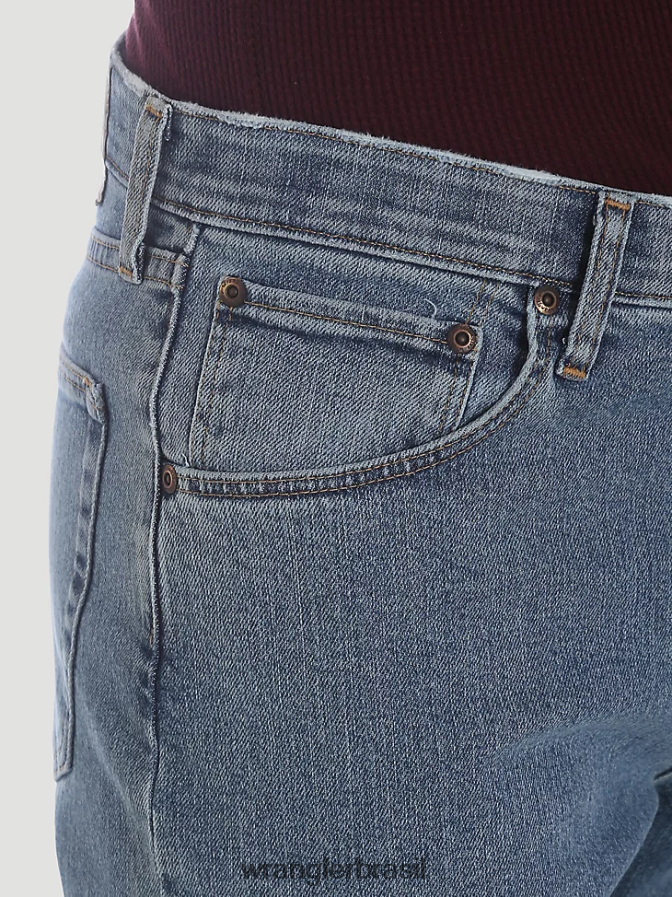 Wrangler calça jeans cinco estrelas premium performance series regular fit lavagem clara (96cfvlw) homens roupas 00LN6N69