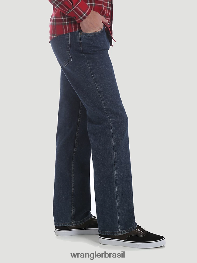 Wrangler calça jeans cinco estrelas premium performance series regular fit lavagem de pedras (96cfvsw) homens roupas 00LN6N70