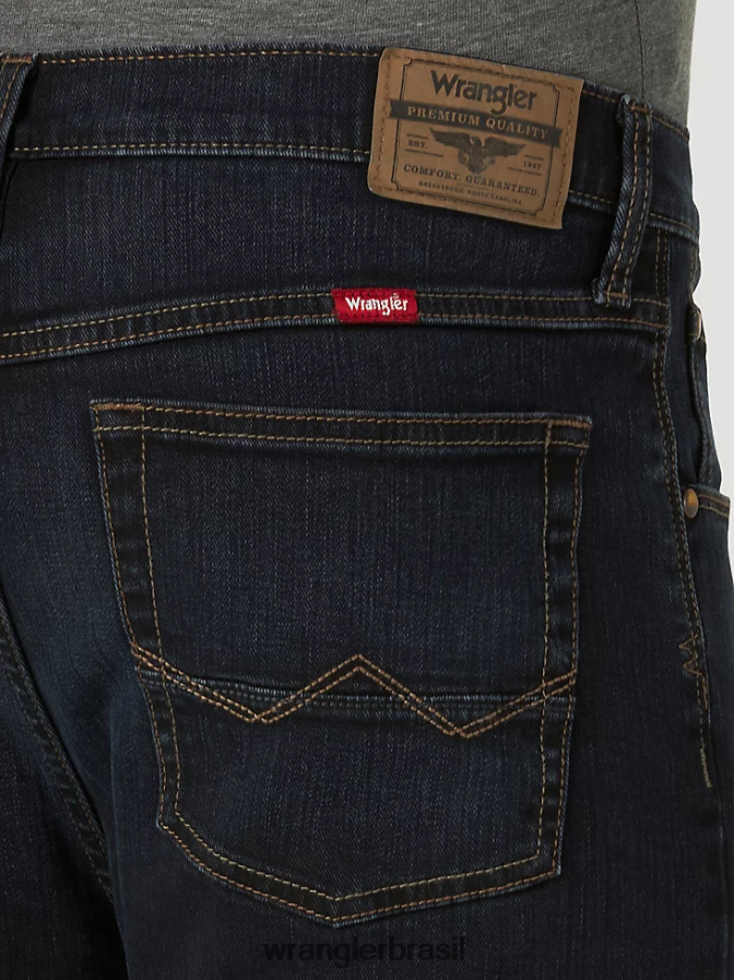 Wrangler calça jeans cinco estrelas premium porto escuro (95stwdh) homens roupas 00LN6N96