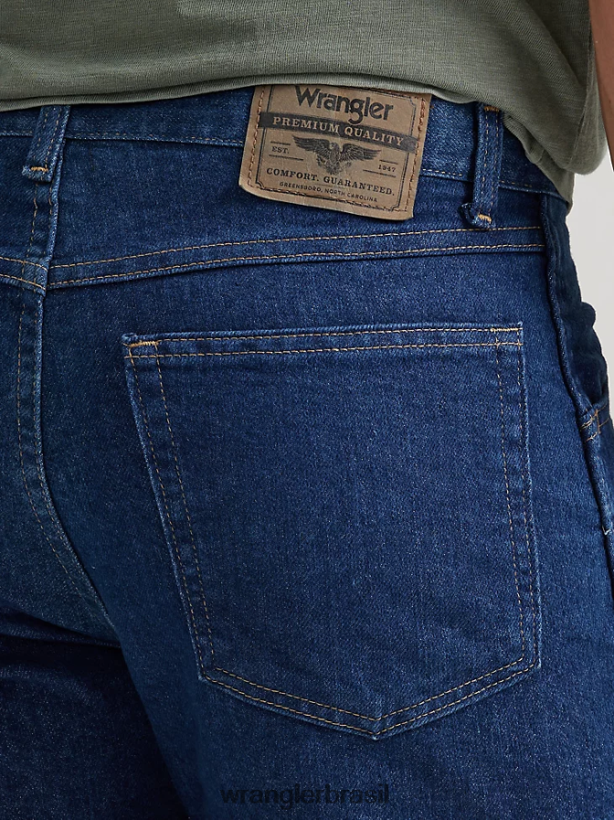 Wrangler calça jeans cinco estrelas premium regular flex fit índigo escuro (85498ps) homens roupas 00LN6N189