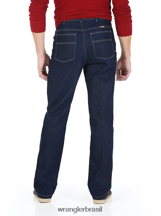 Wrangler calça jeans cinco estrelas premium regular flex fit índigo escuro (85498ps) homens roupas 00LN6N189