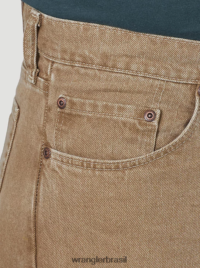 Wrangler calça jeans de algodão autêntica e relaxada cáqui (10zm200ck) homens roupas 00LN6N114