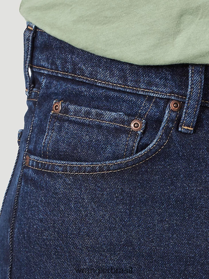 Wrangler calça jeans de algodão autêntica e relaxada enxágue escuro (10zm200rd) homens roupas 00LN6N115