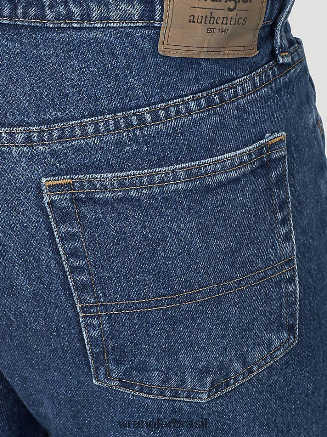 Wrangler calça jeans de algodão autêntica e relaxada lavagem de pedra escura (10zm200sw) homens roupas 00LN6N117