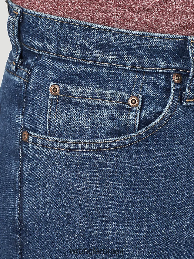 Wrangler calça jeans de algodão autêntica e relaxada lavagem de pedra escura (10zm200sw) homens roupas 00LN6N117