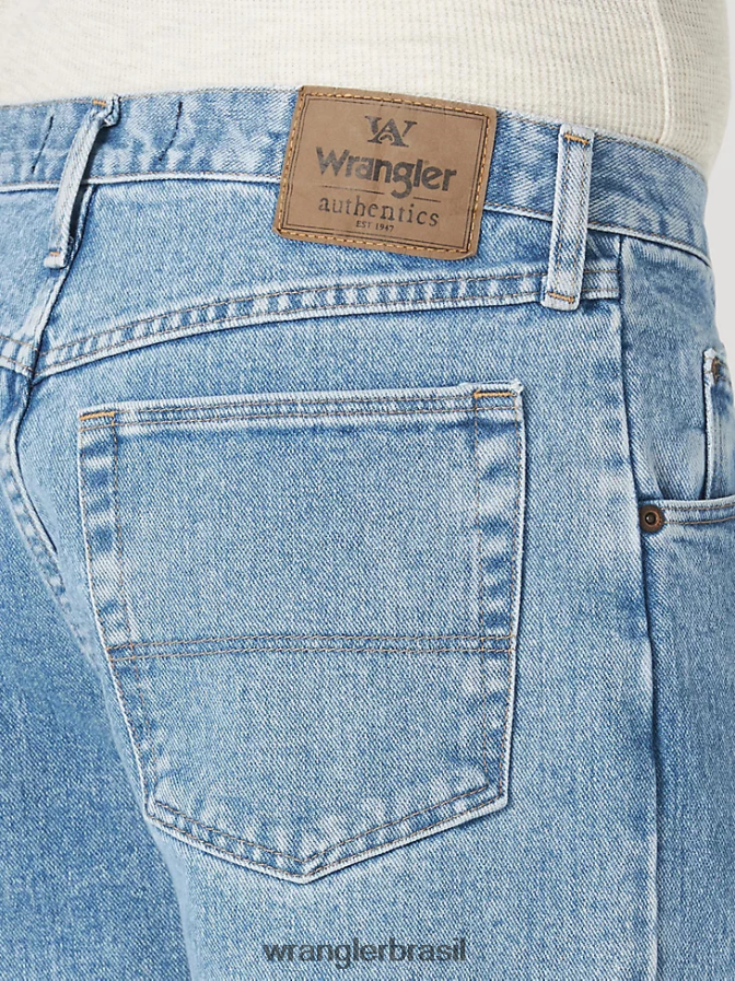 Wrangler calça jeans de algodão autêntica e relaxada lavagem de pedra leve (10zm200ls) homens roupas 00LN6N112