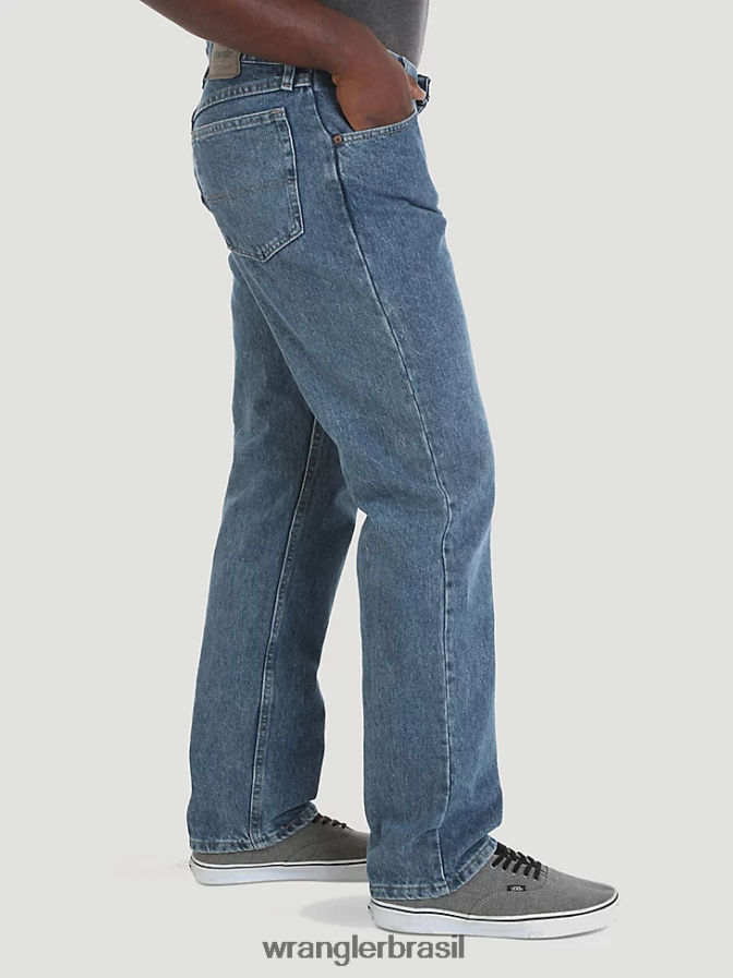 Wrangler calça jeans de algodão autêntica e relaxada pedra vintage (10zm200vs) homens roupas 00LN6N111