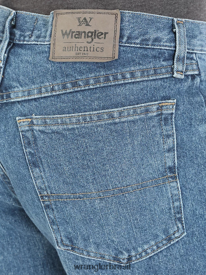 Wrangler calça jeans de algodão autêntica e relaxada pedra vintage (10zm200vs) homens roupas 00LN6N111