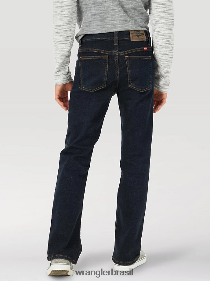 Wrangler calça jeans five star flex bootcut índigo profundo (5wnbwdg) Rapazes roupas 00LN6N958