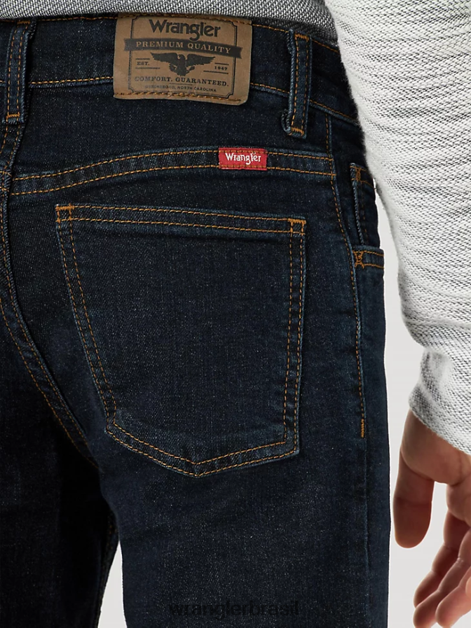 Wrangler calça jeans five star flex bootcut índigo profundo (5wnbwdg) Rapazes roupas 00LN6N958