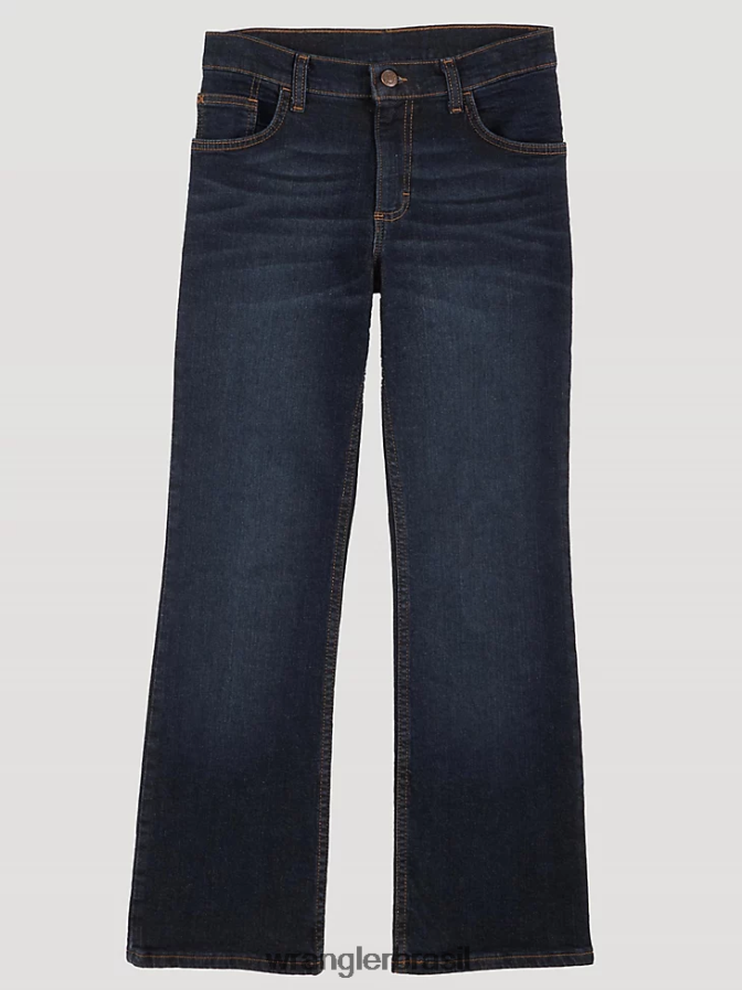 Wrangler calça jeans five star flex bootcut índigo profundo (5wnbwdg) Rapazes roupas 00LN6N958
