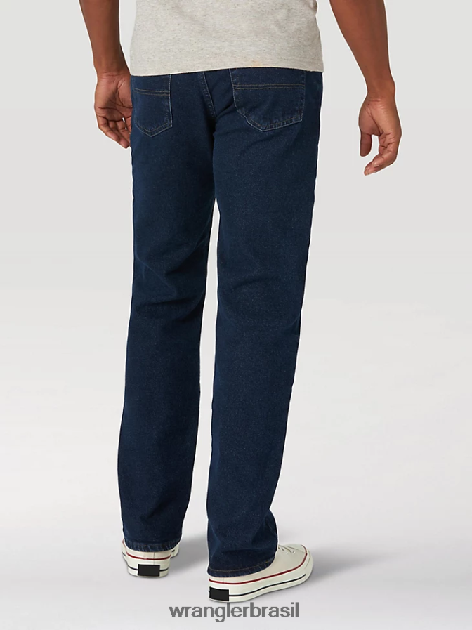 Wrangler calça jeans flex regular fit autêntica meia-noite (10zm100mf) homens roupas 00LN6N133