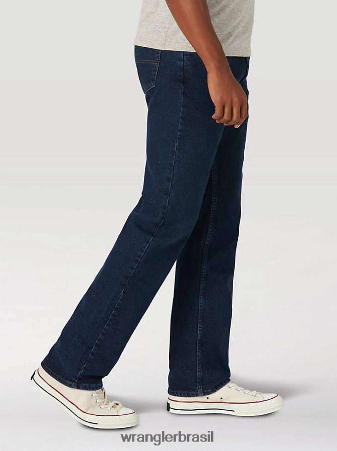 Wrangler calça jeans flex regular fit autêntica meia-noite (10zm100mf) homens roupas 00LN6N133