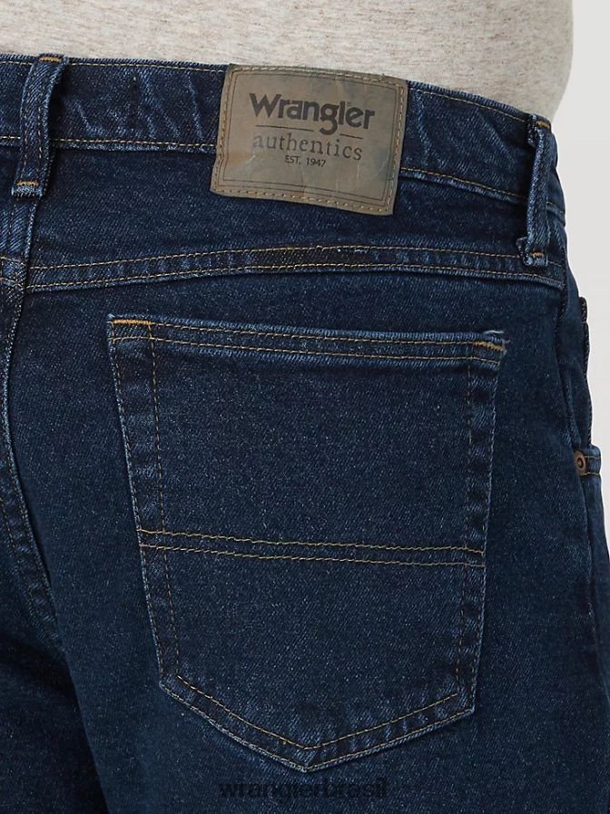 Wrangler calça jeans flex regular fit autêntica meia-noite (10zm100mf) homens roupas 00LN6N133