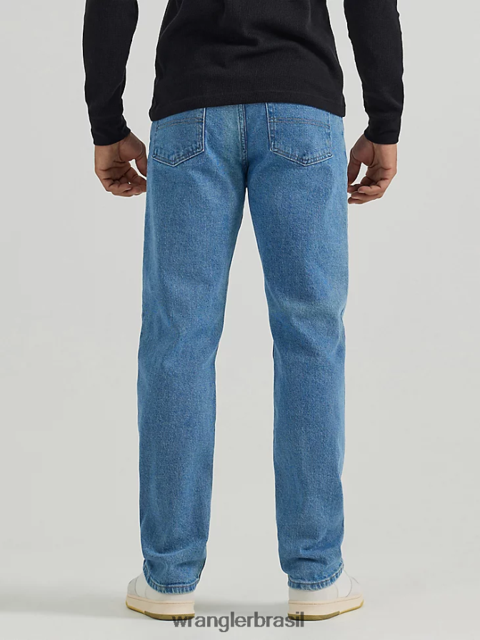 Wrangler calça jeans flex regular fit autêntica pedra leve (10zm100sx) homens roupas 00LN6N132