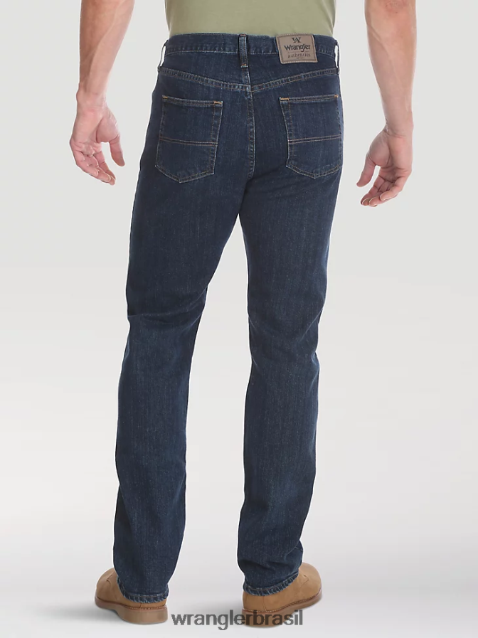 Wrangler calça jeans flex regular fit autêntica índigo escuro (10zm100id) homens roupas 00LN6N126