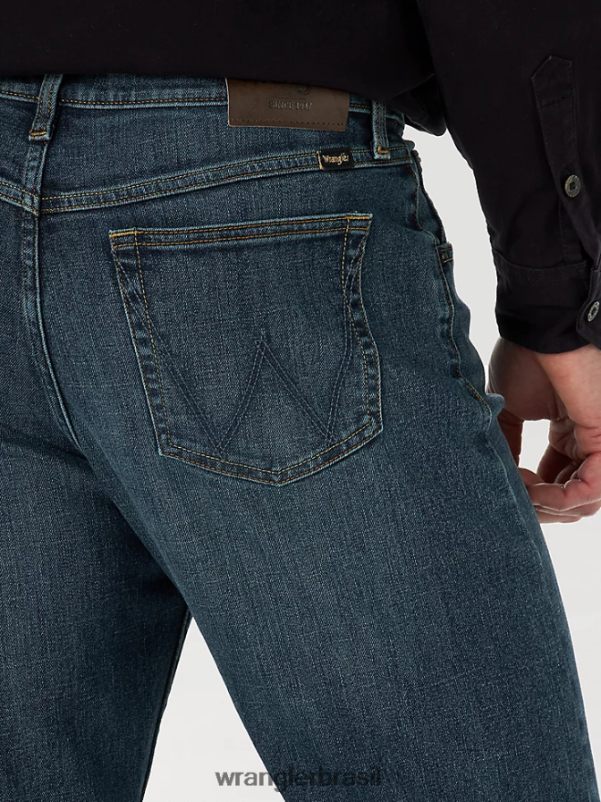 Wrangler calça jeans flex relaxada marinho (mgw15ma) homens roupas 00LN6N172