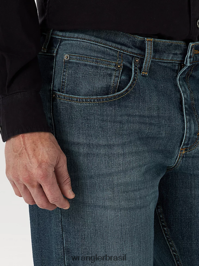 Wrangler calça jeans flex relaxada marinho (mgw15ma) homens roupas 00LN6N172