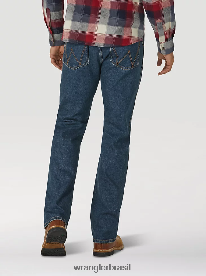 Wrangler calça jeans flex weather qualquer coisa slim fit reta bronco (mgw88bo) homens roupas 00LN6N178