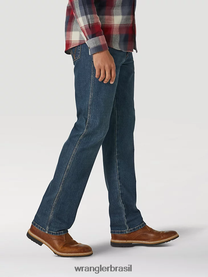 Wrangler calça jeans flex weather qualquer coisa slim fit reta bronco (mgw88bo) homens roupas 00LN6N178