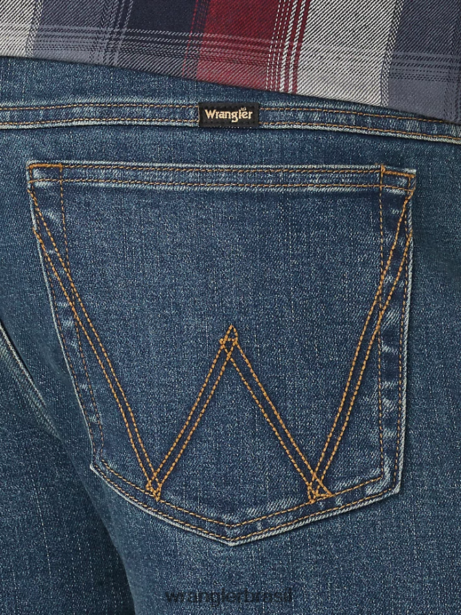 Wrangler calça jeans flex weather qualquer coisa slim fit reta bronco (mgw88bo) homens roupas 00LN6N178