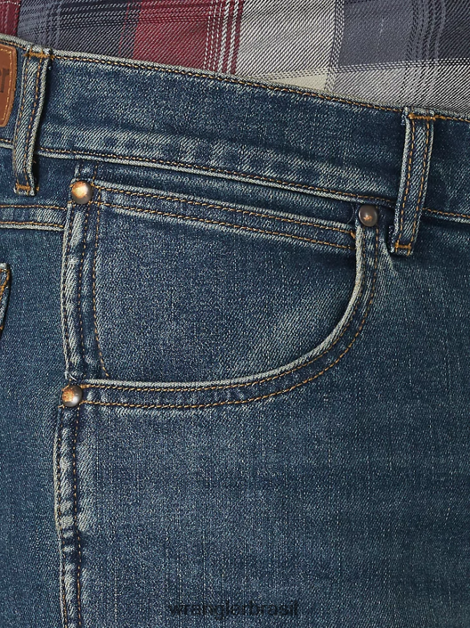 Wrangler calça jeans flex weather qualquer coisa slim fit reta bronco (mgw88bo) homens roupas 00LN6N178