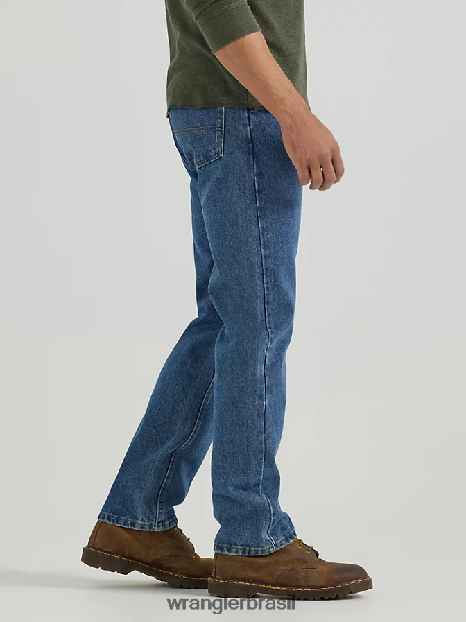 Wrangler calça jeans regular fit autêntica lavagem de pedra escura (10zm100sw) homens roupas 00LN6N153