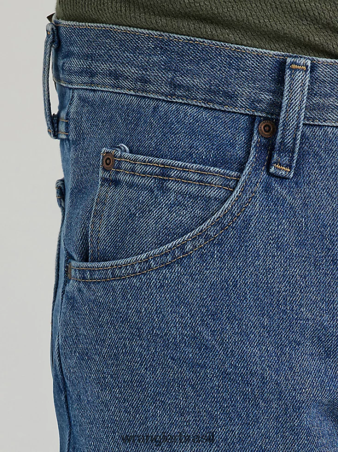 Wrangler calça jeans regular fit autêntica lavagem de pedra escura (10zm100sw) homens roupas 00LN6N153