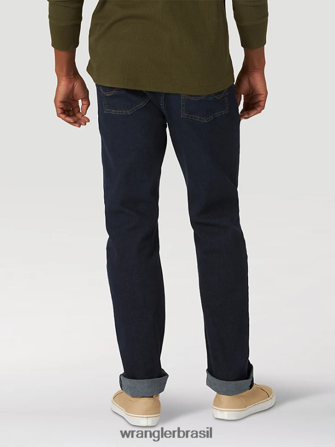Wrangler calça jeans reta premium cinco estrelas colbalto escuro (92sswdb) homens roupas 00LN6N160