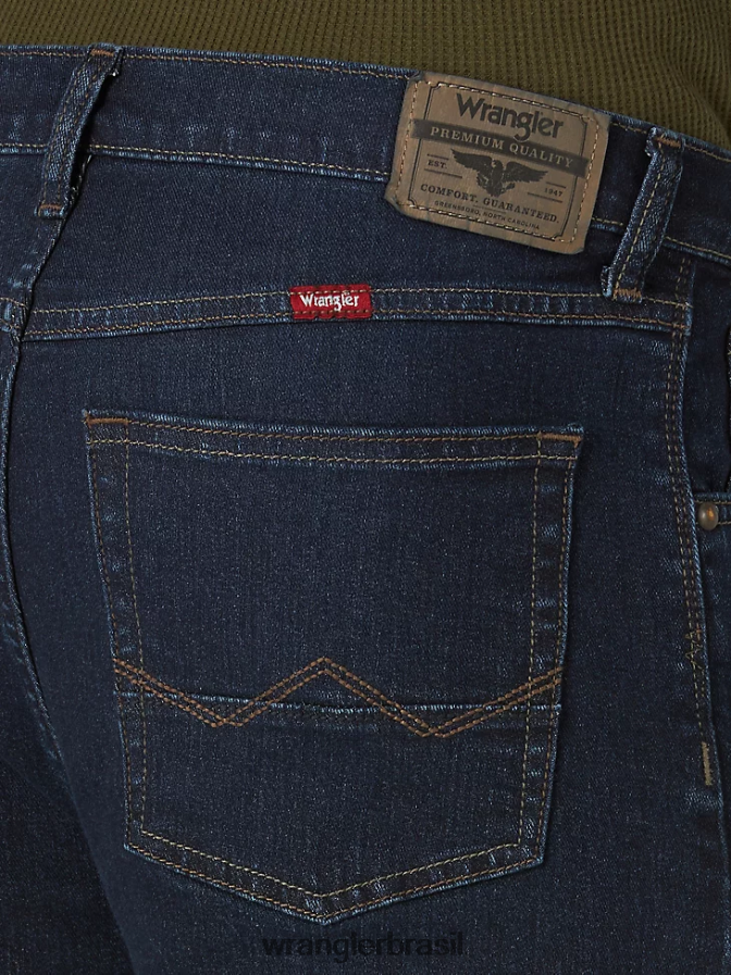 Wrangler calça jeans reta premium cinco estrelas colbalto escuro (92sswdb) homens roupas 00LN6N160