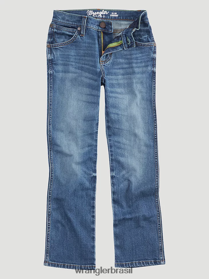 Wrangler calça jeans reta retrô slim ferris (112317818t) Rapazes roupas 00LN6N1061