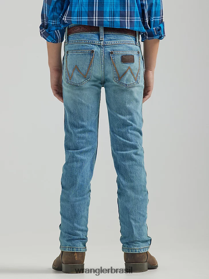 Wrangler calça jeans reta retrô slim passe de búfalo (112326511t) Rapazes roupas 00LN6N1067