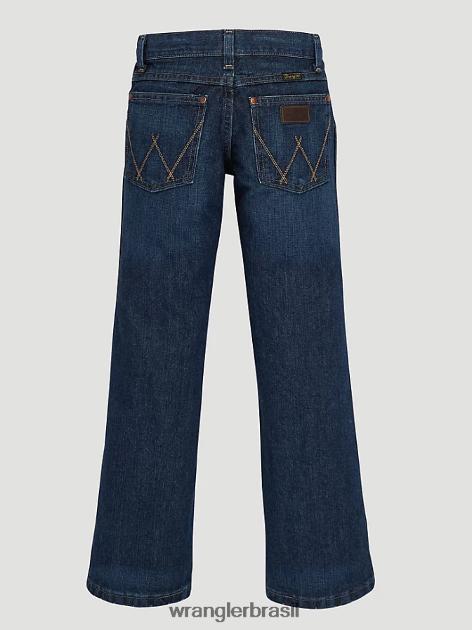Wrangler calça jeans retrô reta azul do dia a dia (brt30eb) Rapazes roupas 00LN6N999