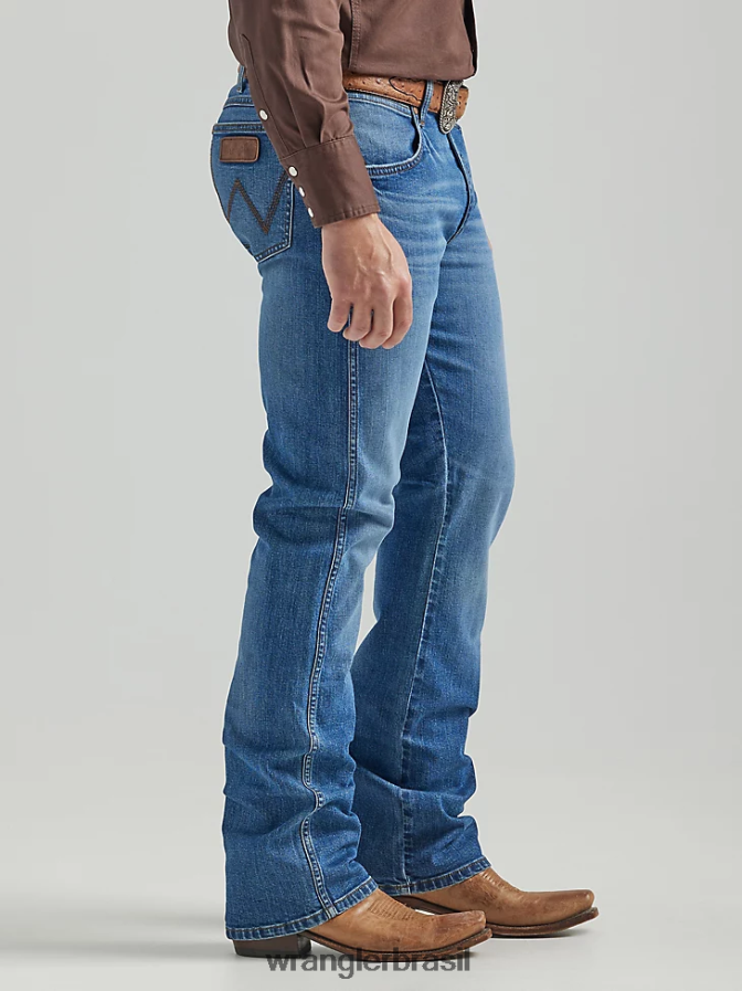 Wrangler calça jeans retrô slim fit Frísio (112325733) homens roupas 00LN6N1
