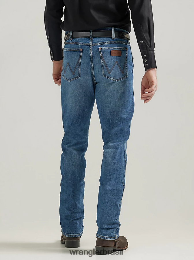 Wrangler calça jeans retrô slim fit com perna reta Normande (112332244) homens roupas 00LN6N23