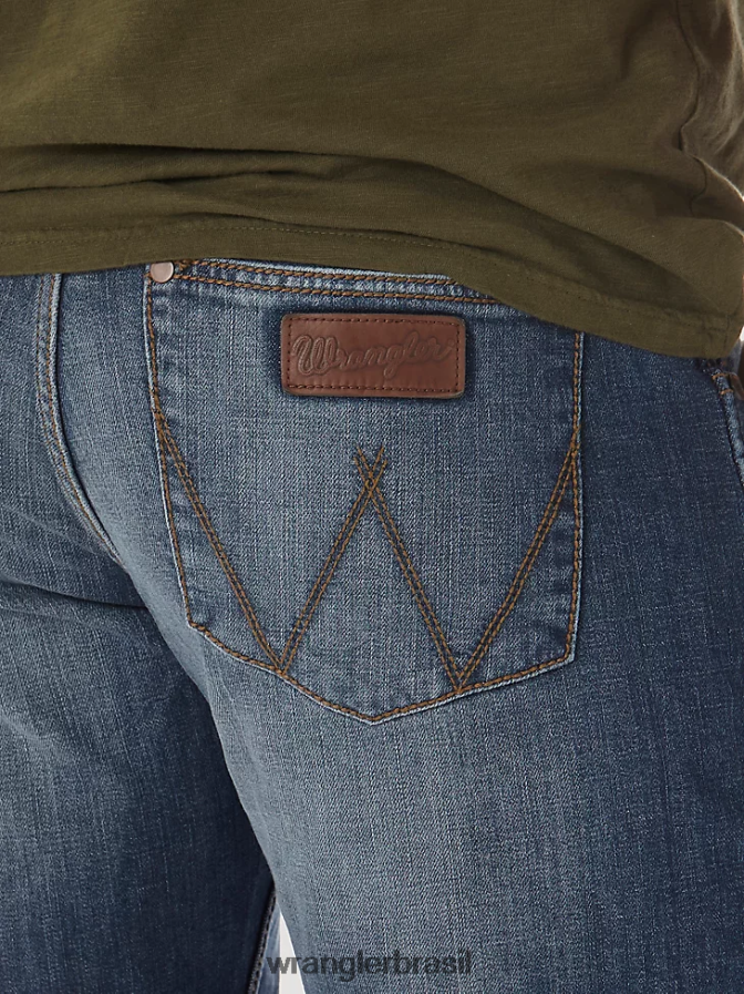 Wrangler calça jeans retrô slim fit com perna reta choupo (wlt88cw) homens roupas 00LN6N34