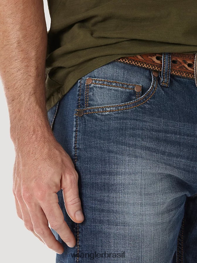 Wrangler calça jeans retrô slim fit com perna reta choupo (wlt88cw) homens roupas 00LN6N34