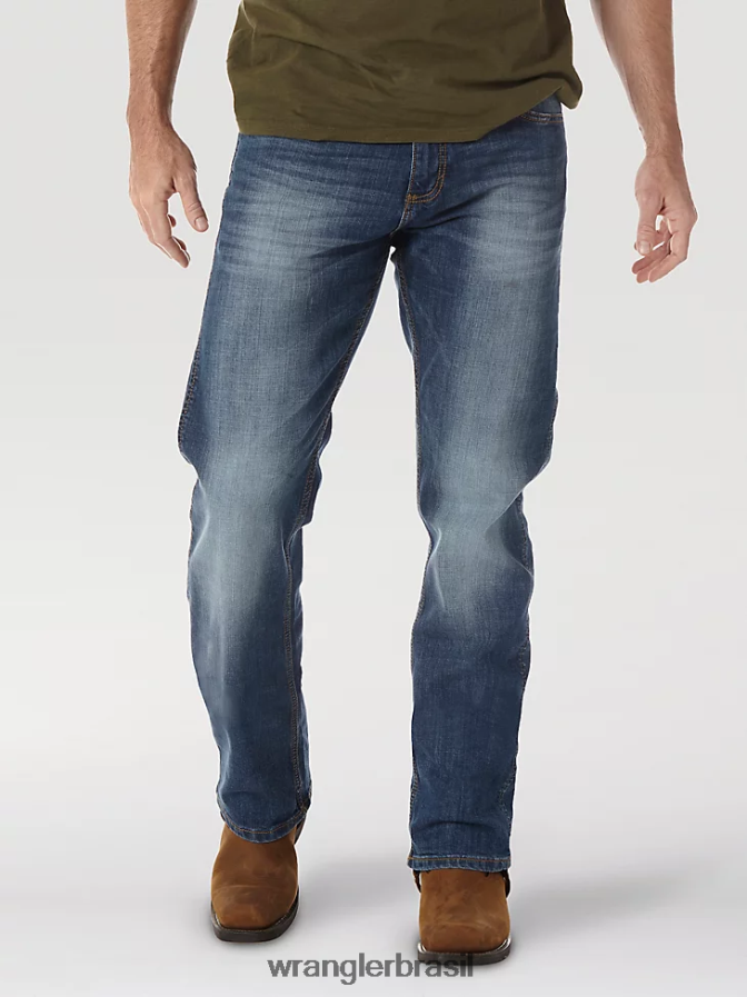 Wrangler calça jeans retrô slim fit com perna reta choupo (wlt88cw) homens roupas 00LN6N34