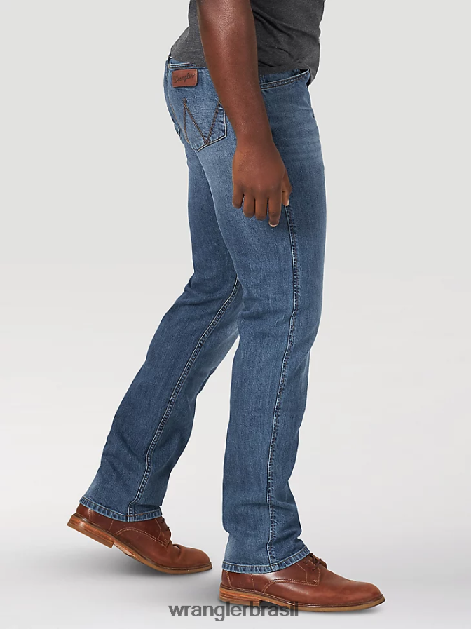 Wrangler calça jeans retrô slim fit com perna reta daniels (88mwzdn) homens roupas 00LN6N35