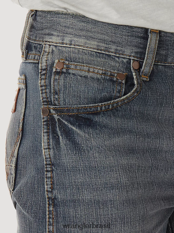 Wrangler calça jeans retrô slim fit com perna reta noite escura (88mwzdk) homens roupas 00LN6N30